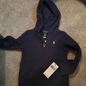 Navy blue Ralph lauren hoodie NWT